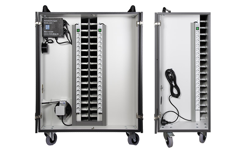 Notebookwagen Details - separates Technik-Fach